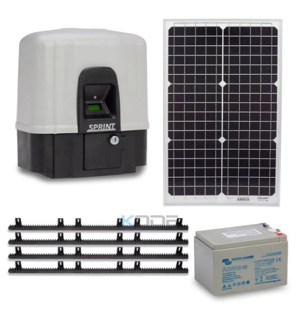 DACE Sprint Sliding Gate Operator Solar Kit