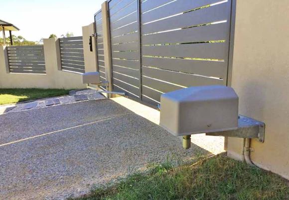 DACE Double Swing Gate Motor Wall Mounts | Installed on real gate