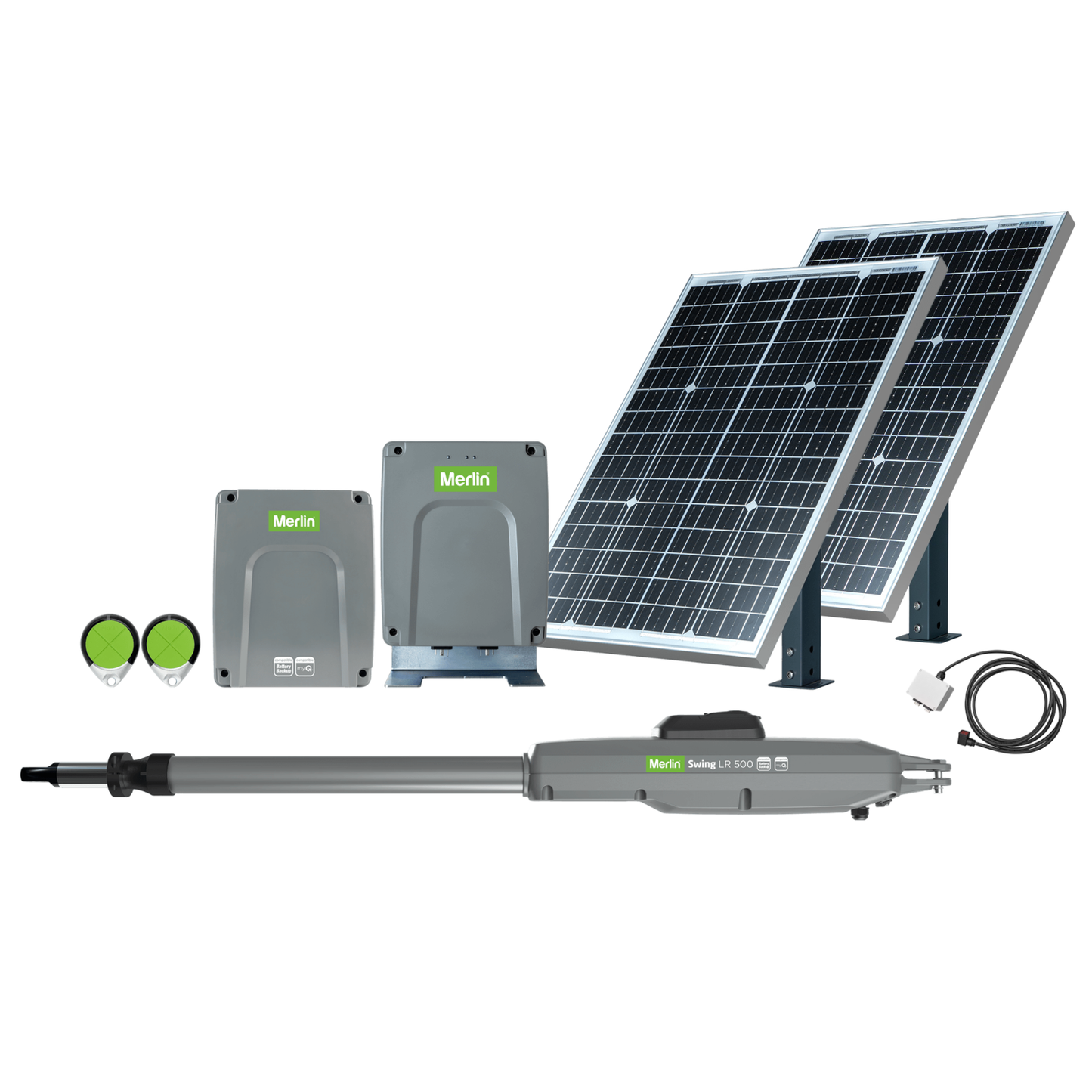 Merlin LR 500 Rural Swing Gate Opener Dual Solar Kit