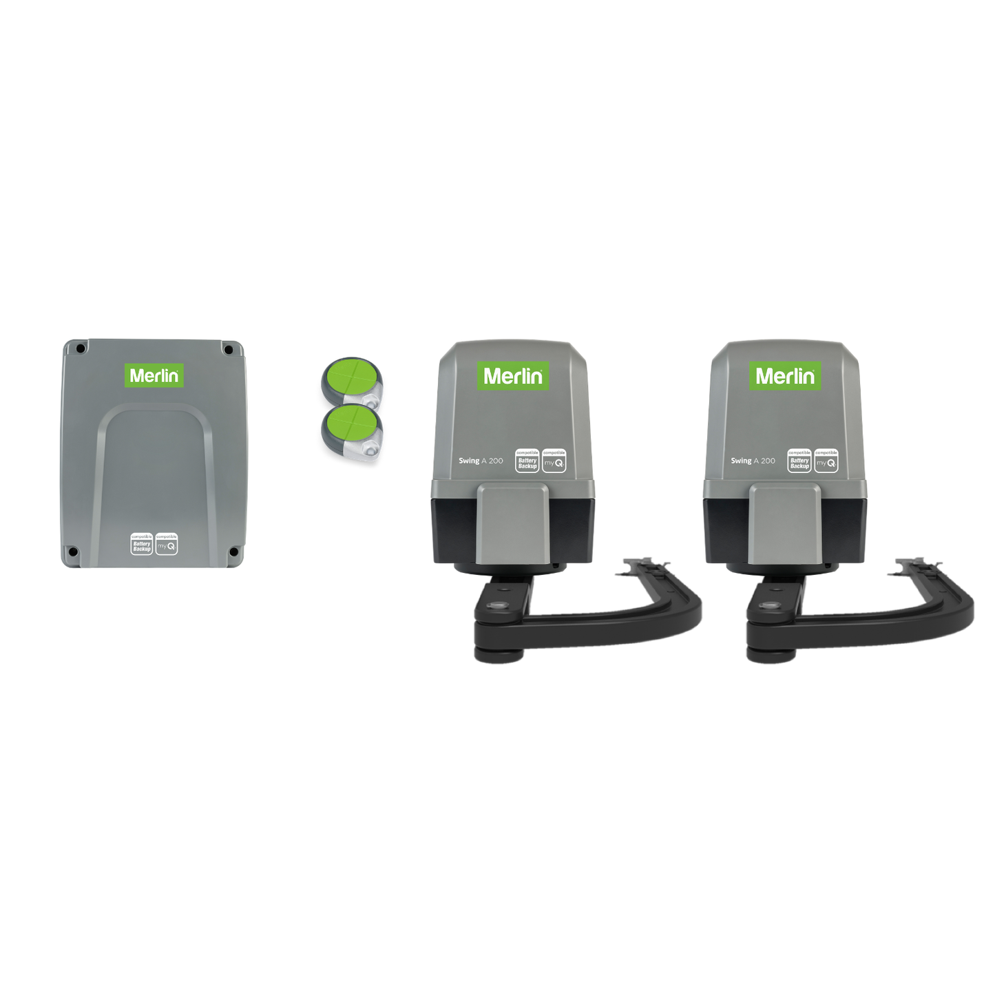 Merlin A 200 Double Swing Gate Opener Mains Powered Kit