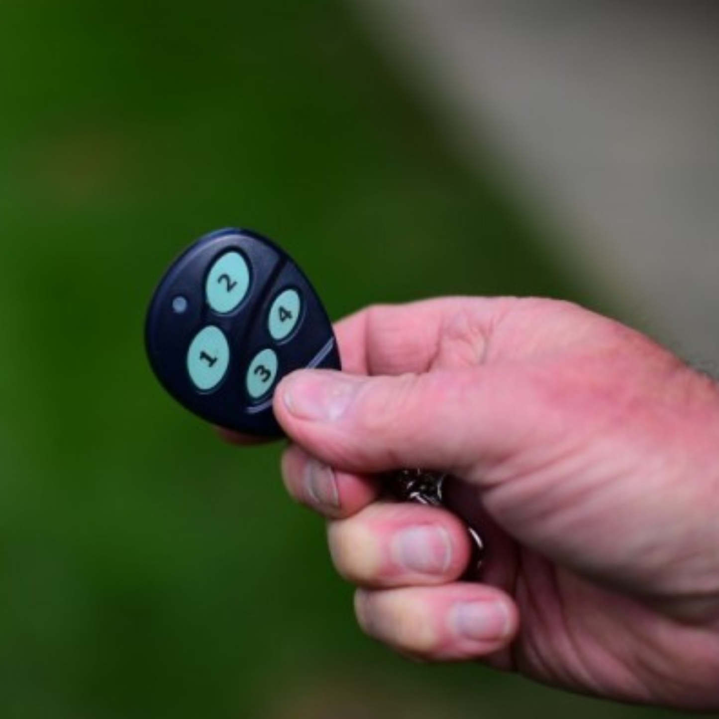SolarTronics Remote in hand