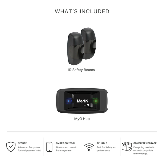 Merlin Smart Control Bundle | IR Safety Beans and MyQ Hub