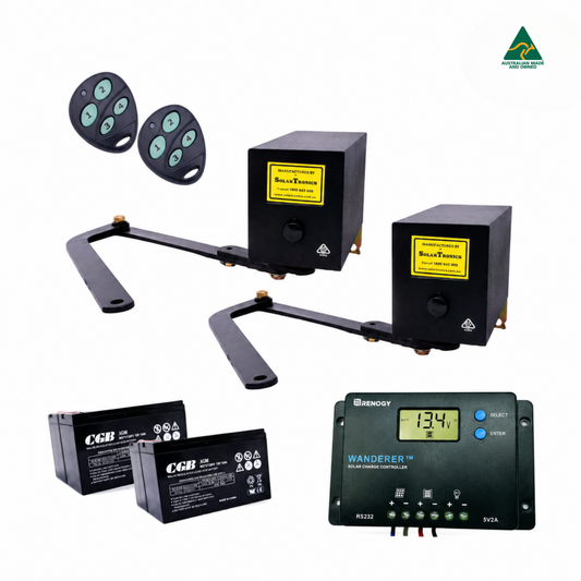 SolarTronics Double Swing Gate Motor Kit | Mains Powered Variant 